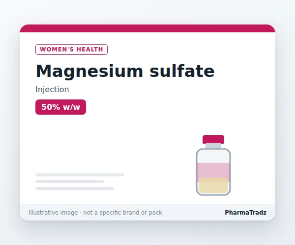 Magnesium sulfate Injection manufacturers & suppliers
