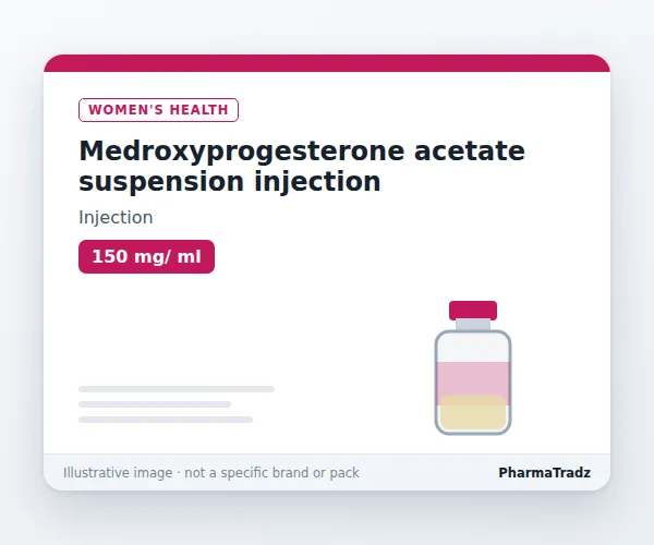 Medroxyprogesterone acetate suspension injection Injection manufacturers & suppliers