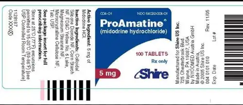 Midodrine hydrochloride Tablets manufacturers & suppliers