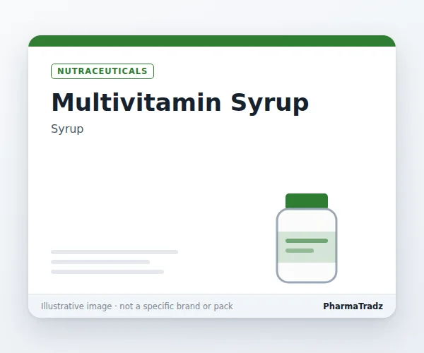Multivitamin Syrup Syrup manufacturers & suppliers