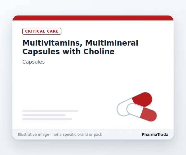 Multivitamins, Multimineral Capsules with Choline capsules manufacturers & suppliers