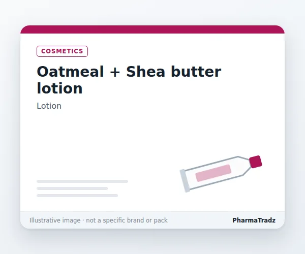 Oatmeal + Shea butter lotion manufacturers & suppliers