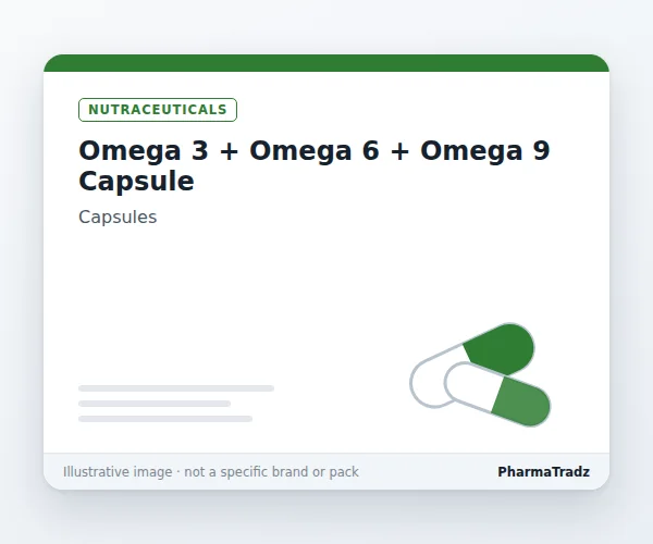 Omega 3 + Omega 6 + Omega 9 Capsule bulk supplier for pharma manufacturers