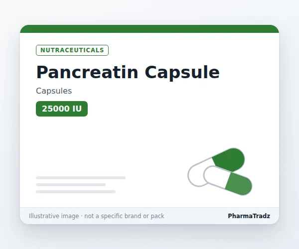 PANCREATIN CAPSULE Capsules manufacturers & suppliers
