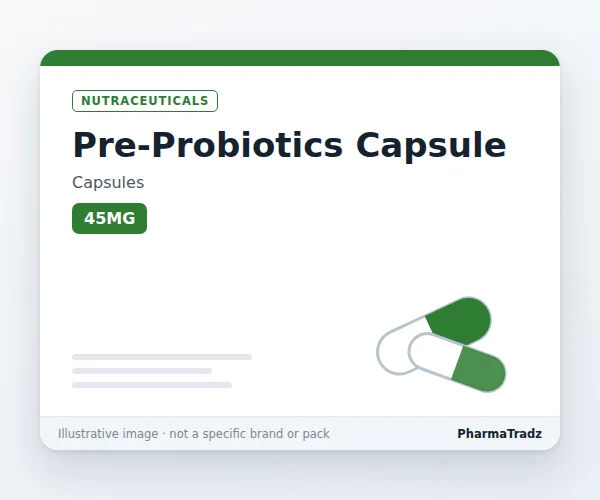 PRE-PROBIOTICS CAPSULE Capsules manufacturers & suppliers