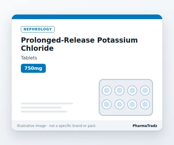 Prolonged-Release Potassium Chloride Tablets manufacturers & suppliers