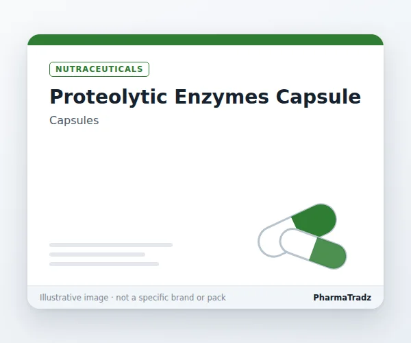 PROTEOLYTIC ENZYMES CAPSULE Capsules manufacturers & suppliers