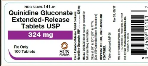 Quinidine gluconate Tablet / Oral Solution manufacturers & suppliers