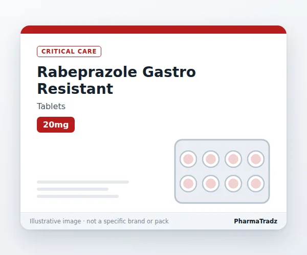 Rabeprazole Gastro Resistant tablets manufacturers & suppliers