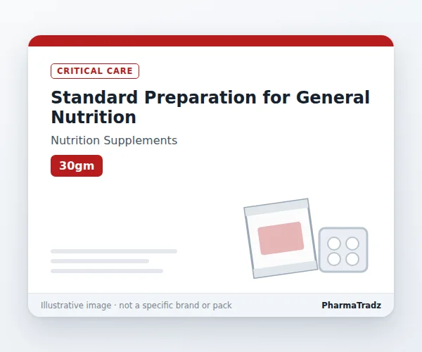 Standard Preparation for General Nutrition bulk supplier for pharma manufacturers