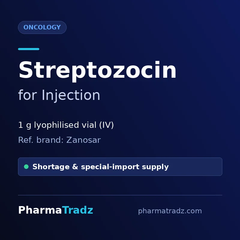 Streptozocin for Injection Lyophilised powder vial (IV) manufacturers & suppliers
