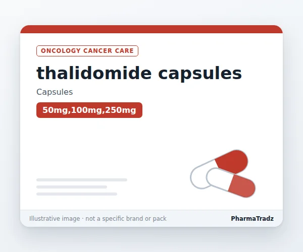 thalidomide capsules Capsules manufacturers & suppliers