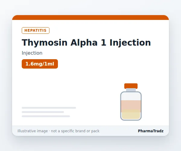 THYMOSIN ALPHA 1 INJECTION Injection manufacturers & suppliers