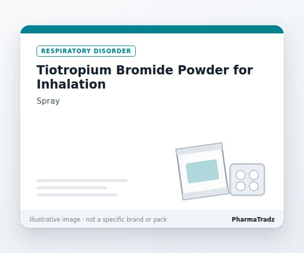Tiotropium Bromide Powder for Inhalation Spray manufacturers & suppliers