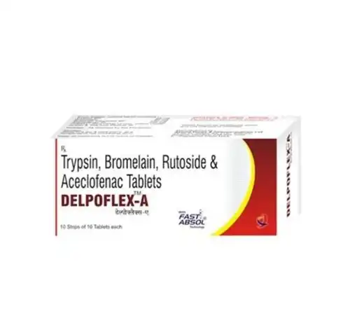 Trypsin + Bromelain + Rutoside Trihydrate + Aceclofenac Tablet manufacturers & suppliers Trypsin + Bromelain + Rutoside Trihydrate + Aceclofenac Tablet bulk supplier for pharma manufacturers