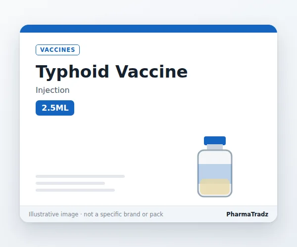 TYPHOID VACCINE Injection manufacturers & suppliers