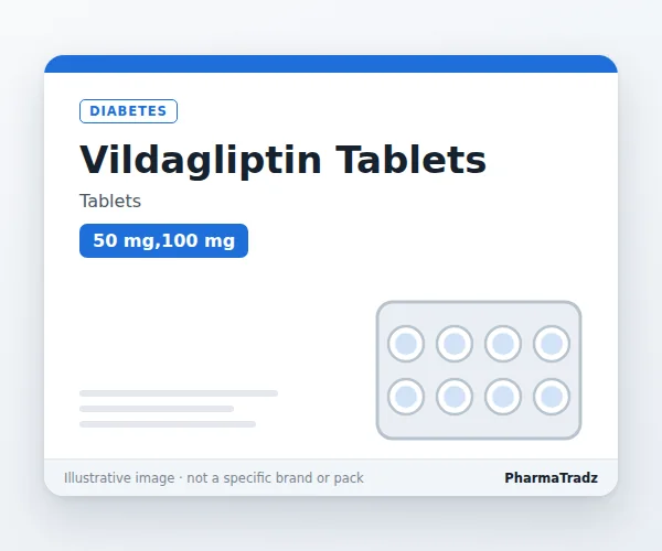 Vildagliptin Tablets Tablets manufacturers & suppliers