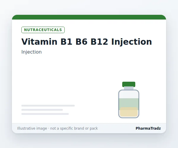 Vitamin B1 B6 B12 Injection Injection manufacturers & suppliers