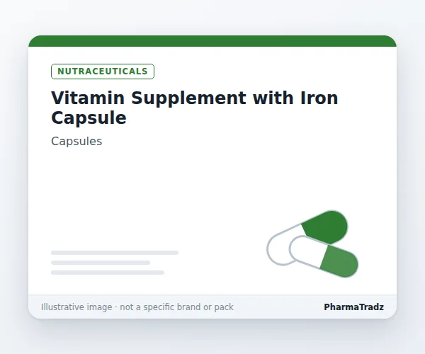 VITAMIN SUPPLEMENT WITH IRON CAPSULE Capsules manufacturers & suppliers