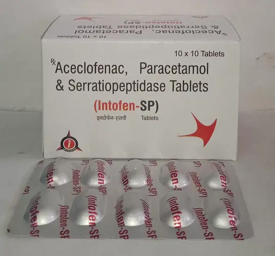 Aceclofenac + Serratiopeptidase + Acetaminophen(Paracetamol) Tablets manufacturers & suppliers