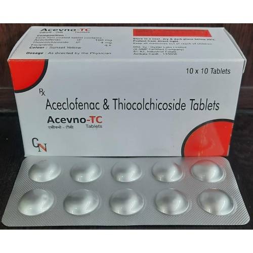 Aceclofenac + Thiocolchicoside Tablet manufacturers & suppliers