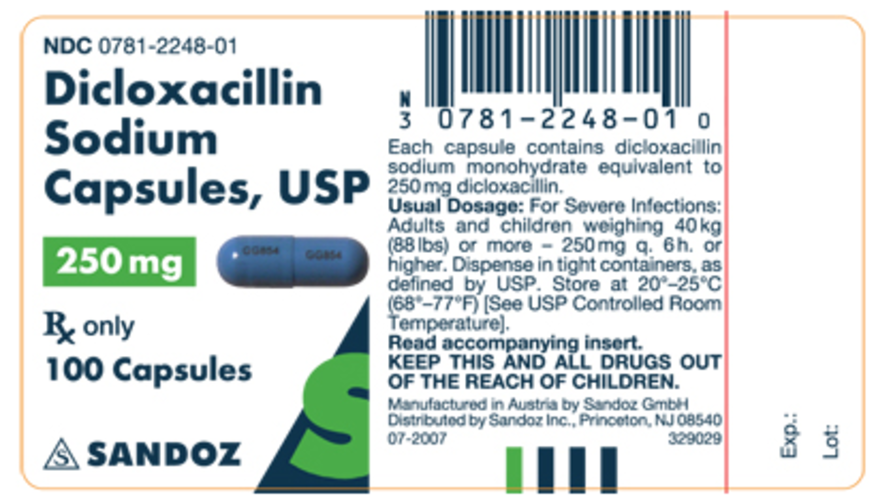 Dicloxacillin Capsules manufacturers & suppliers