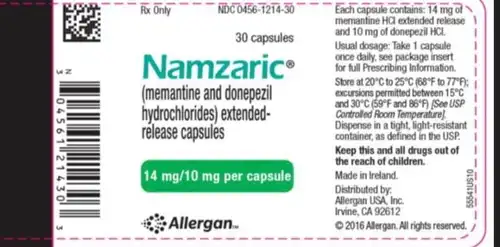 Memantine Hydrochloride + Donepezil Hydrochloride manufacturers & suppliers