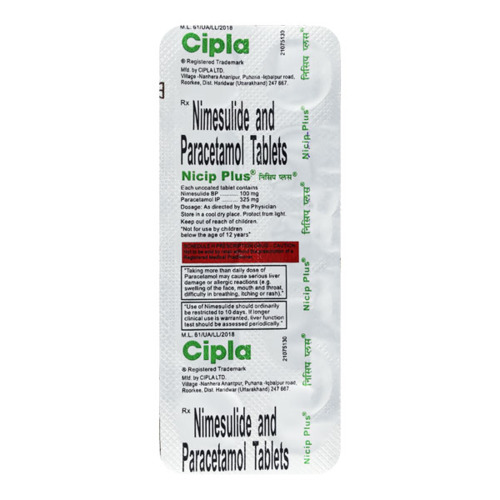 Nimesulide + Serratiopeptidase Tablet manufacturers & suppliers