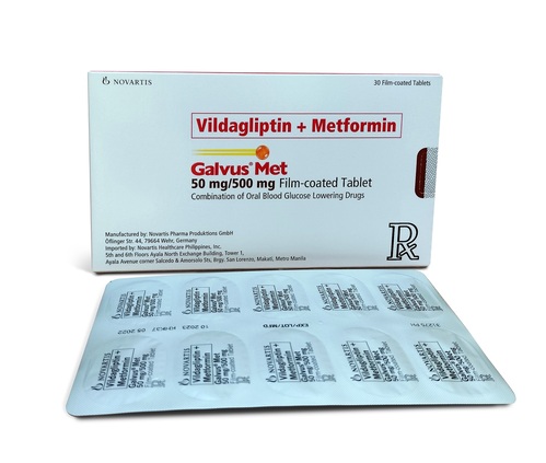 Vildagliptin  + Metformin Tablets manufacturers & suppliers
