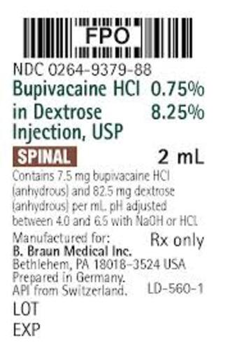 Bupivacaine Hydrochloride In Dextrose Injection