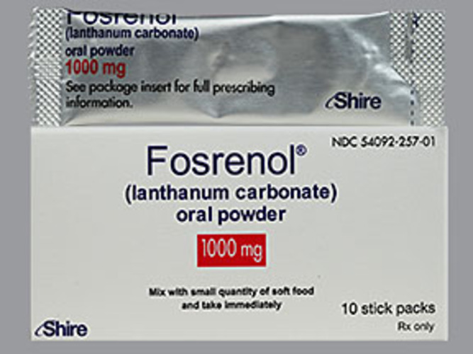 Lanthanum Carbonate(Ref.Brand: Fosrenol (US & EU) Generics