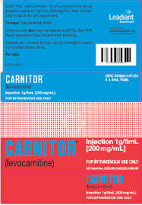Levocarnitine Injection(Ref.Brand:Carnitor(US), Elcar(EU) Generics