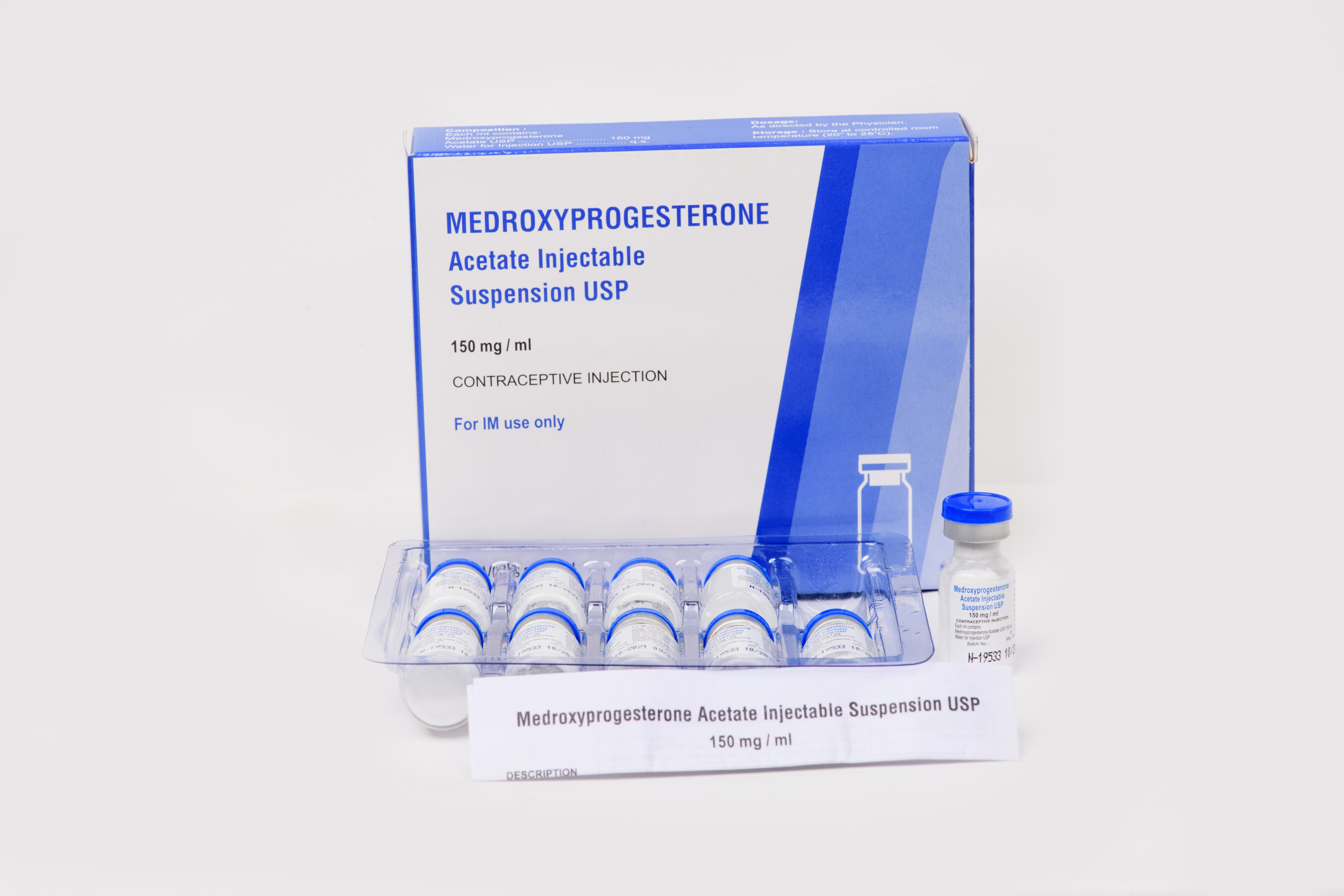 Medroxyprogesterone acetate suspension injection