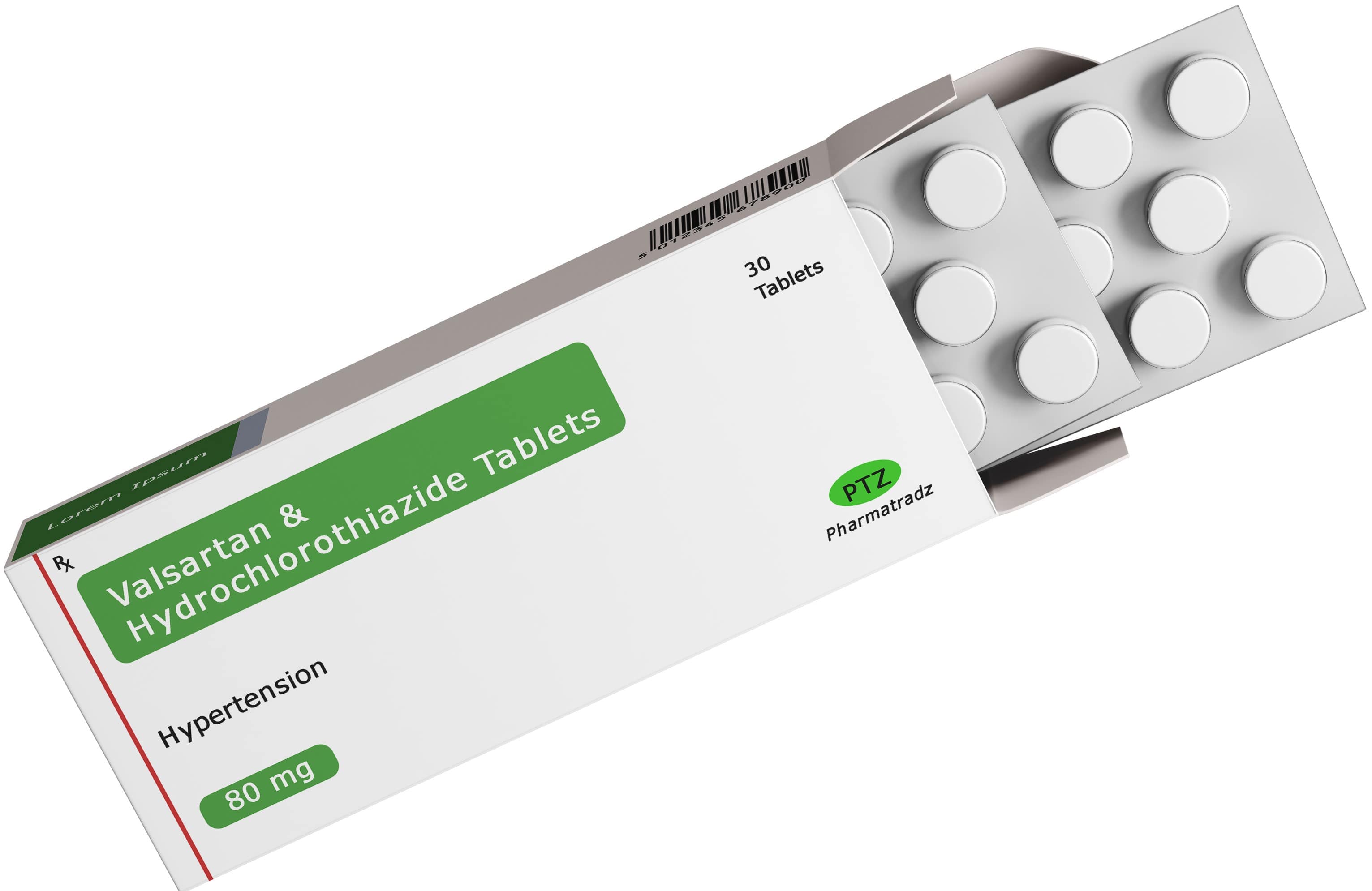 Valsartan & Hydrochlorothiazide Tablets