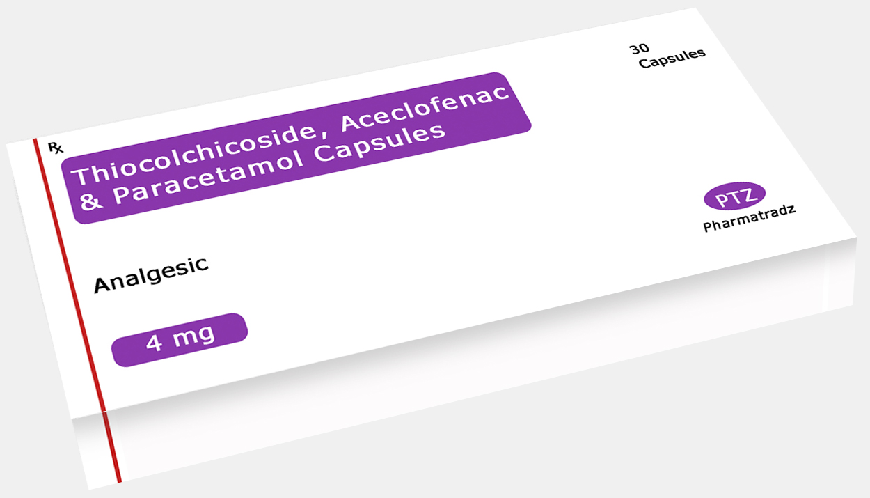 Thiocolchicoside, Aceclofenac & Paracetamol Capsules